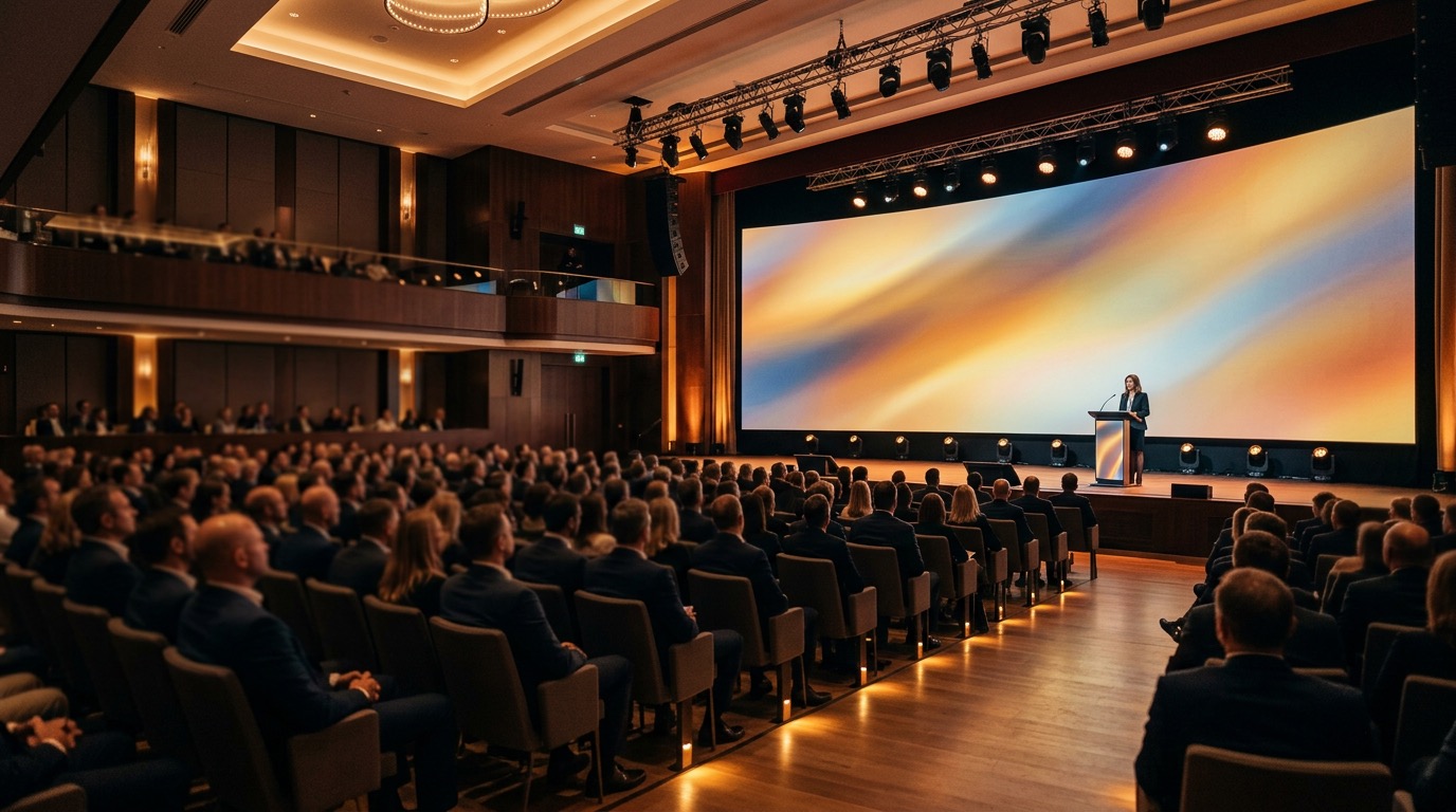 Sala konferencyjna — uczestnicy wydarzenia firmowego